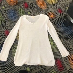 Eileen Fisher Sweater Blouse-White XS